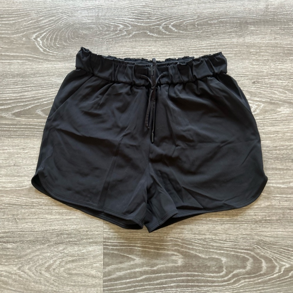 lululemon athletica Black Paperbag Waist Athletic Shorts